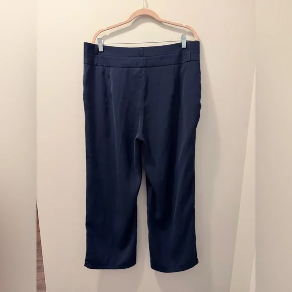 Women’s Navy Blue Wide Leg Pants - Picture 2 of 4